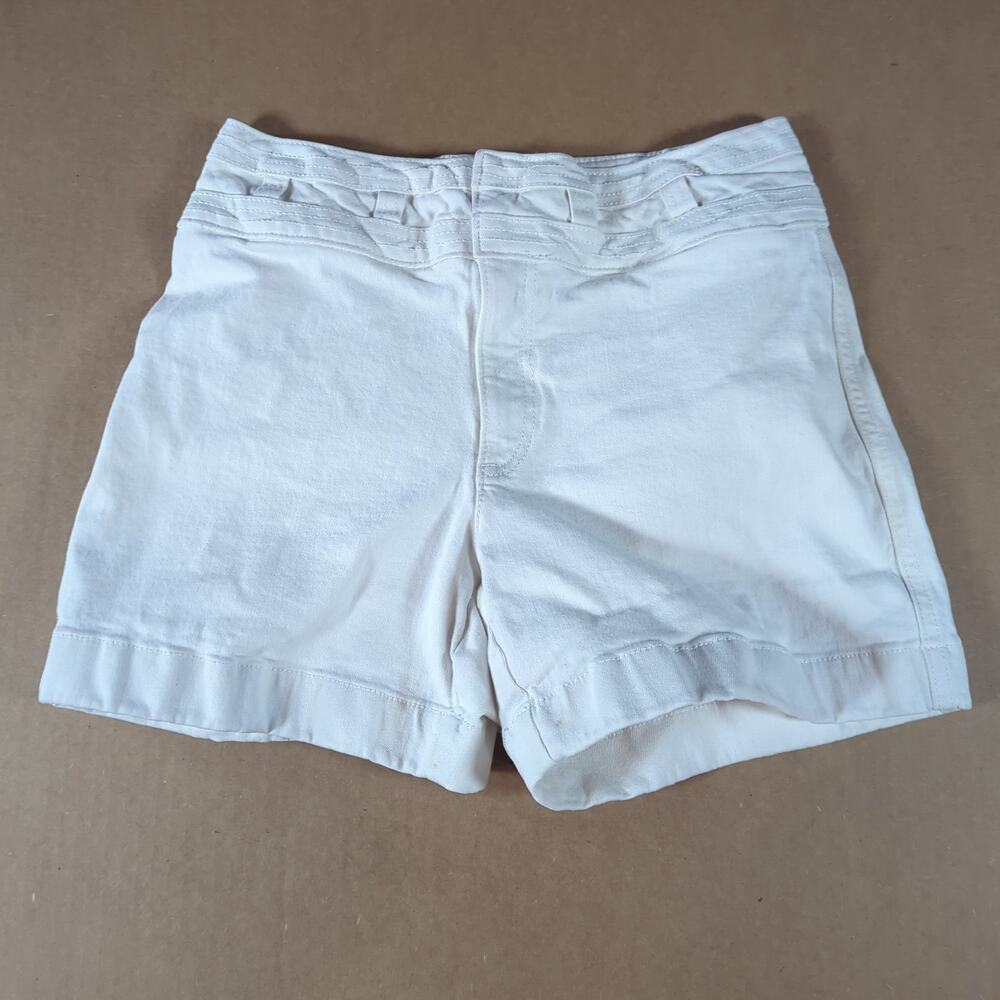 Tommy Hilfiger Women’s White Denim Shorts Size 2 NWT Y2K Preppy